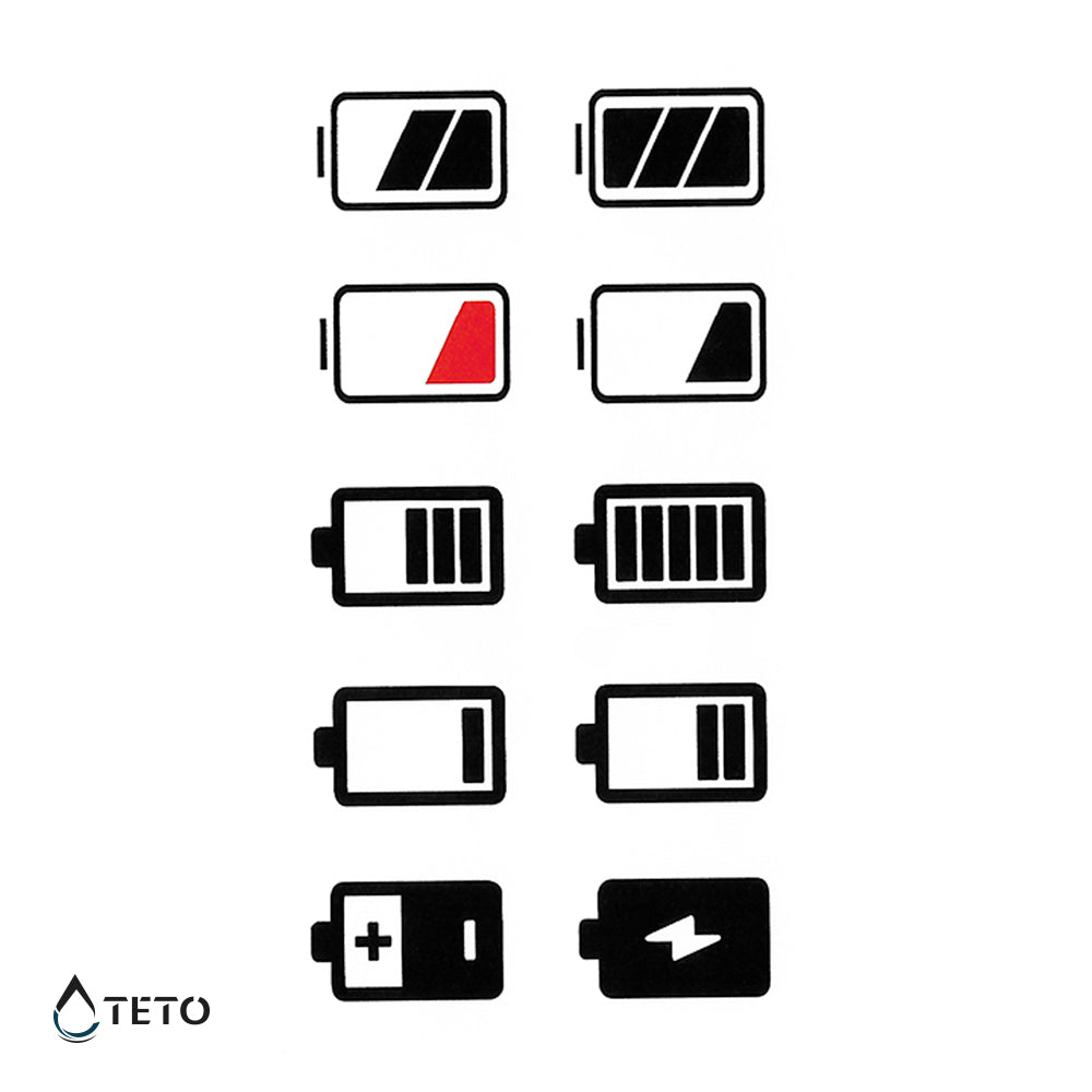 Batería - set - Tatuajes Temporales TETO