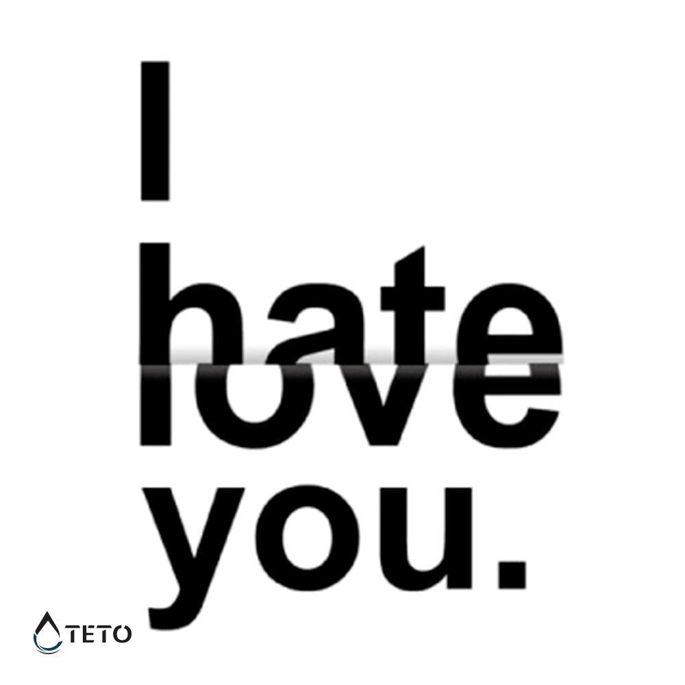 Te amo/te odio - TETO - Tatuajes Temporales