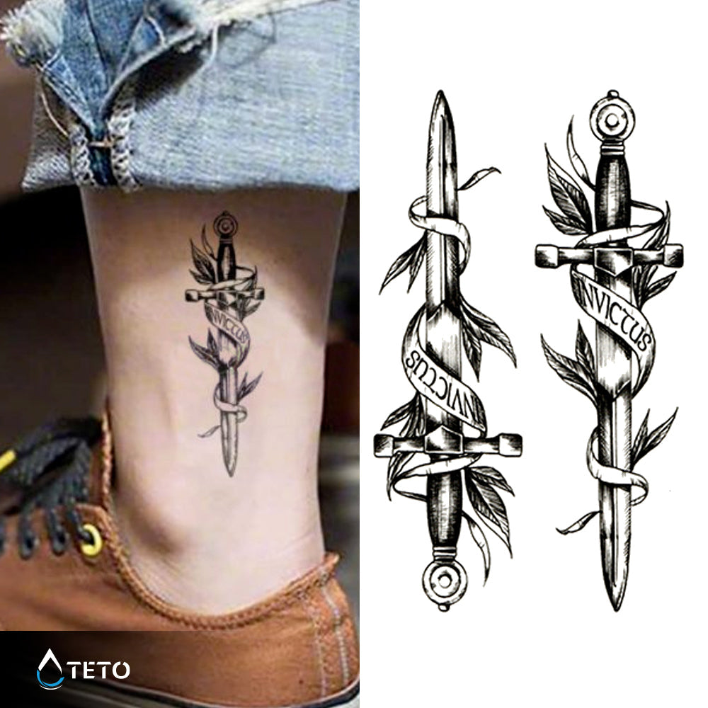 Espadas ganadoras - set - TETO - Tatuajes Temporales