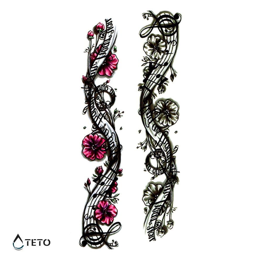 Pulsera de música - set - TETO - Tatuajes Temporales