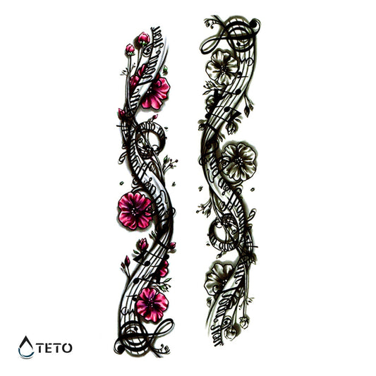 Pulsera de música - set - TETO - Tatuajes Temporales