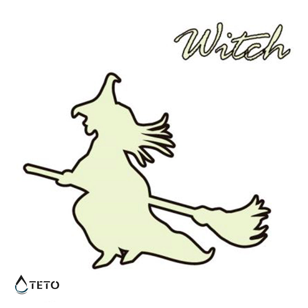 Bruja - Brilla en la oscuridad - TETO - Tatuajes Temporales