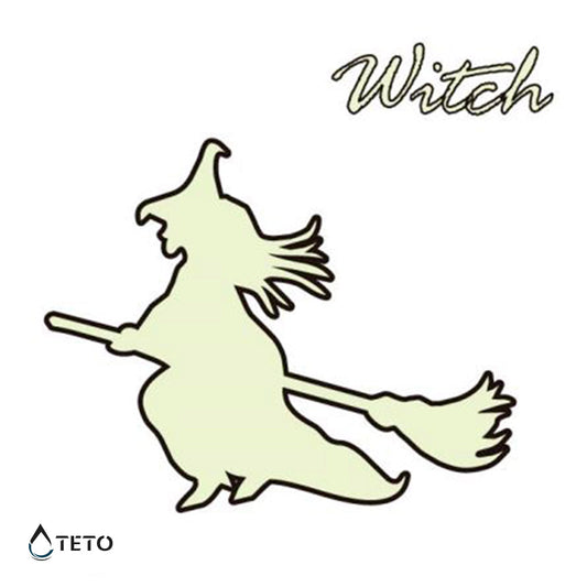 Bruja - Brilla en la oscuridad - TETO - Tatuajes Temporales