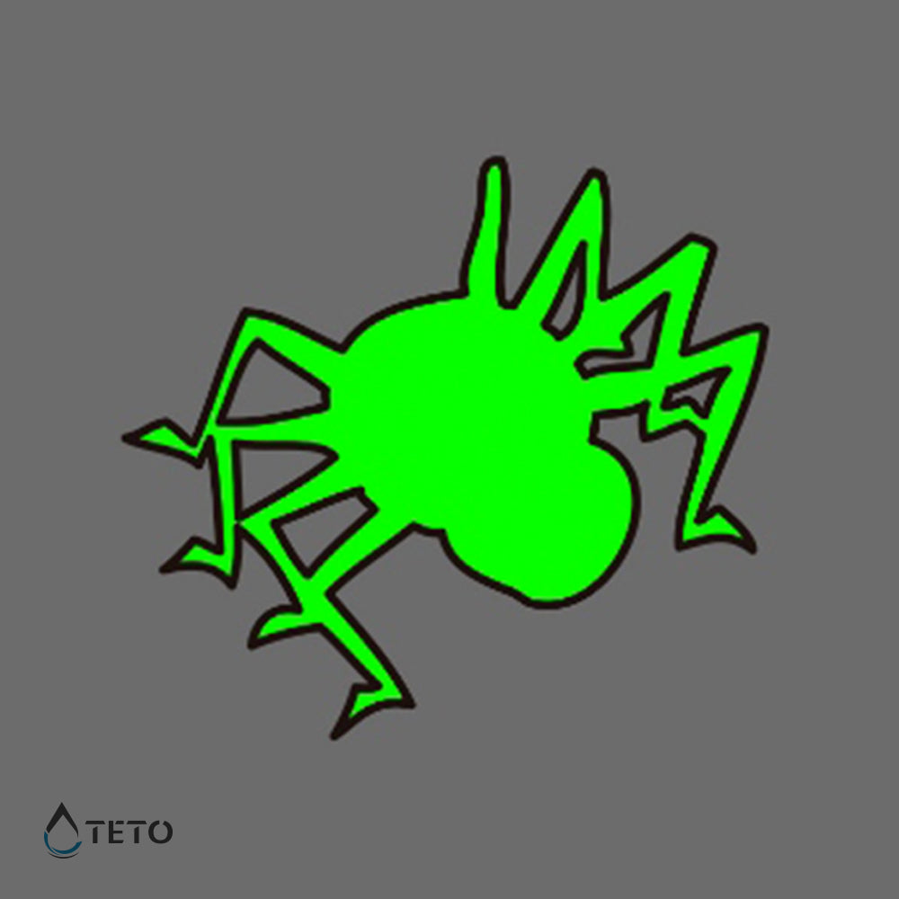 Araña - Brilla en la oscuridad - TETO - Tatuajes Temporales