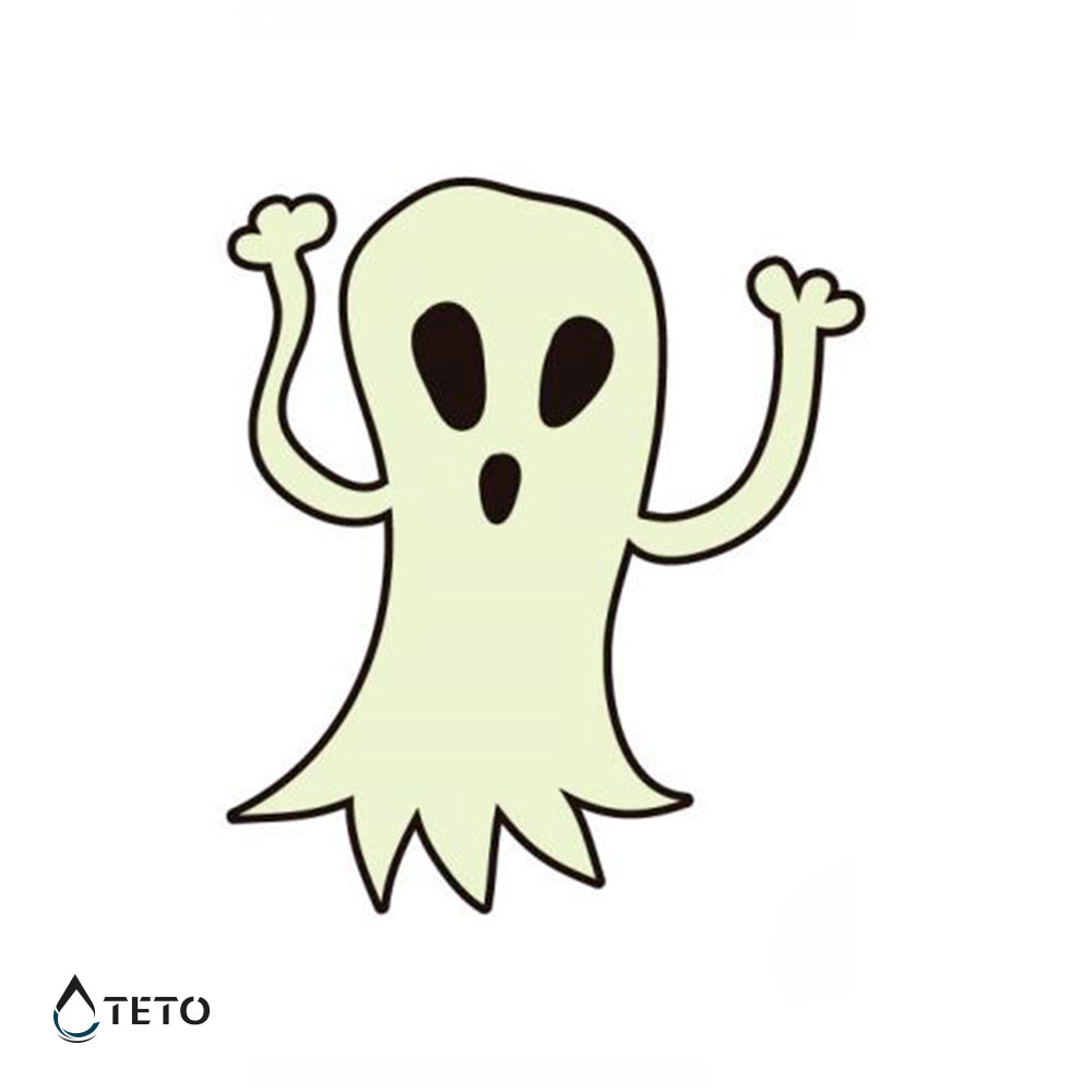 Fantasma - Brilla en la oscuridad - TETO - Tatuajes Temporales