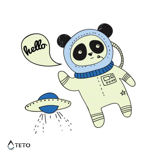 Astronauta - Brilla en la oscuridad - TETO - Tatuajes Temporales
