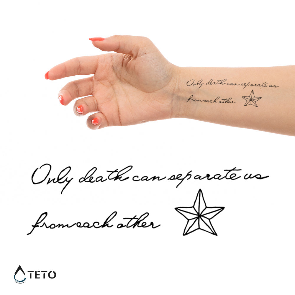 Sólo la muerte puede separarnos - TETO - Tatuajes Temporales