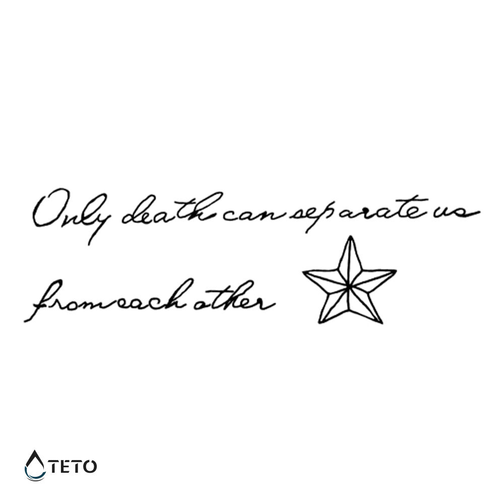 Sólo la muerte puede separarnos - TETO - Tatuajes Temporales