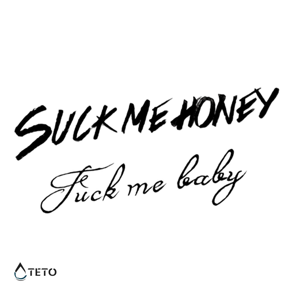 Mensajes sensuales - set - TETO - Tatuajes Temporales