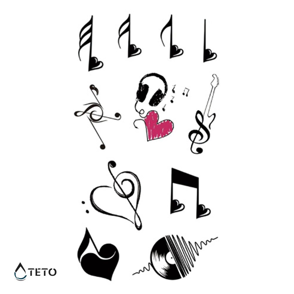 Partitura - set - TETO - Tatuajes Temporales