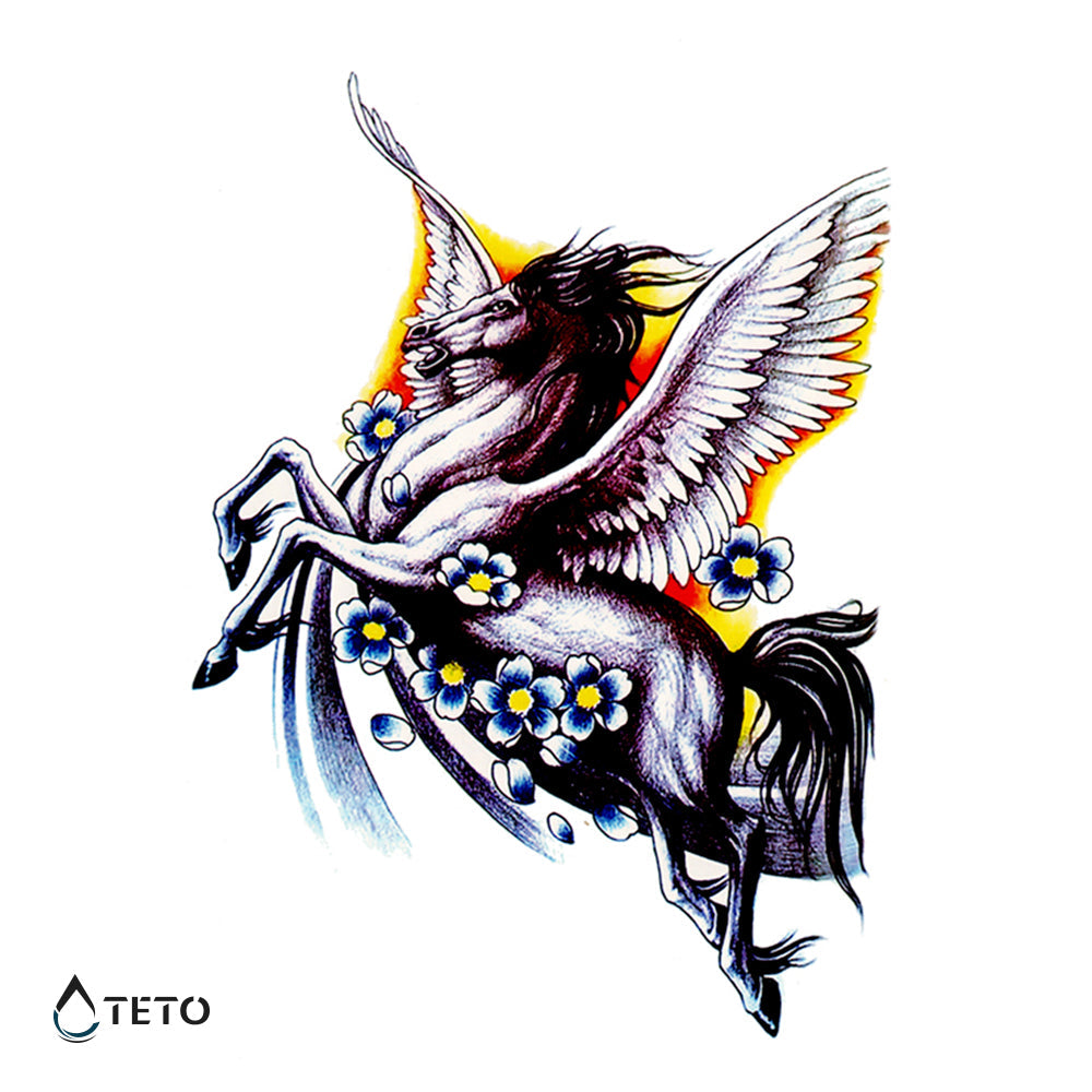 Caballo alado - TETO - Tatuajes Temporales
