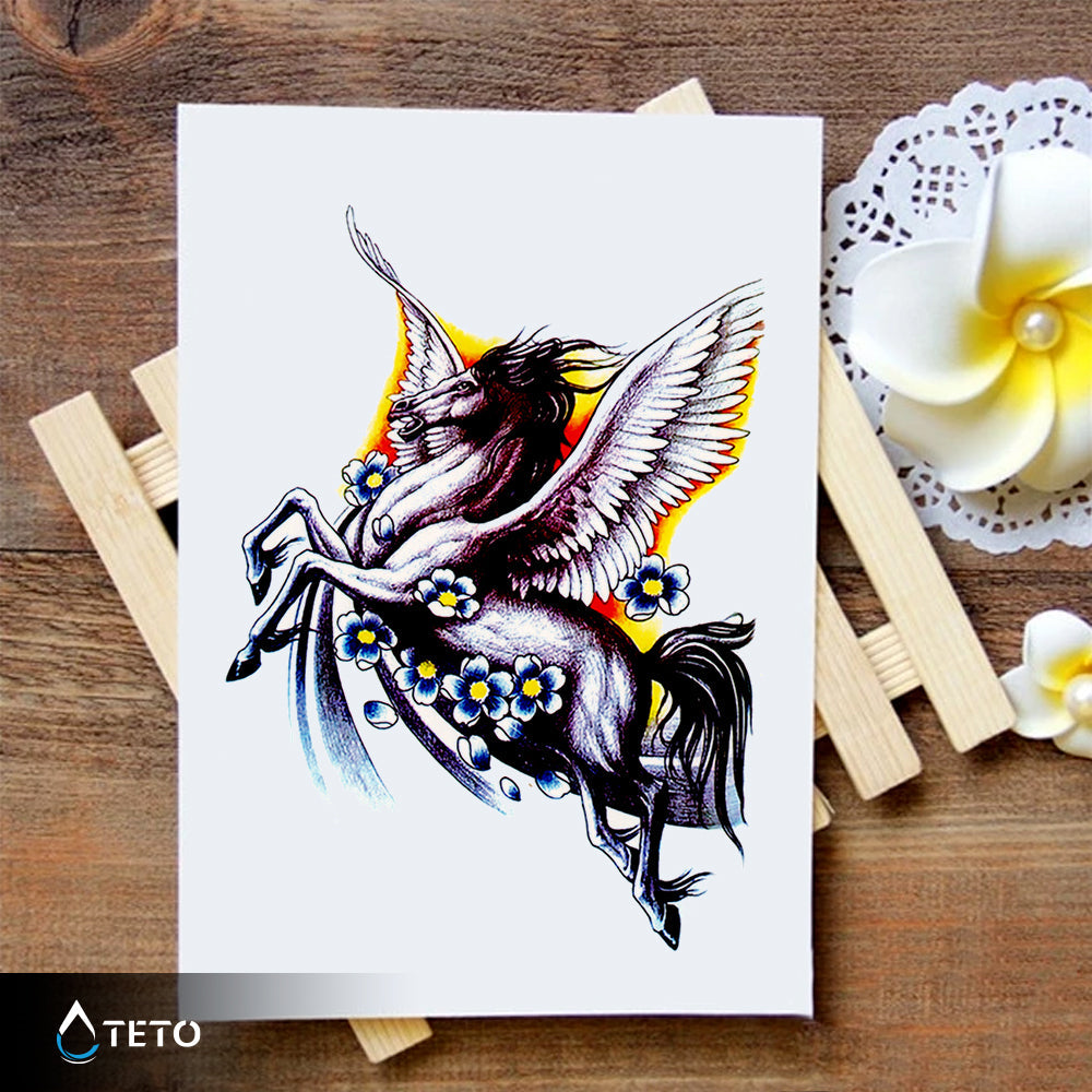 Caballo alado - TETO - Tatuajes Temporales
