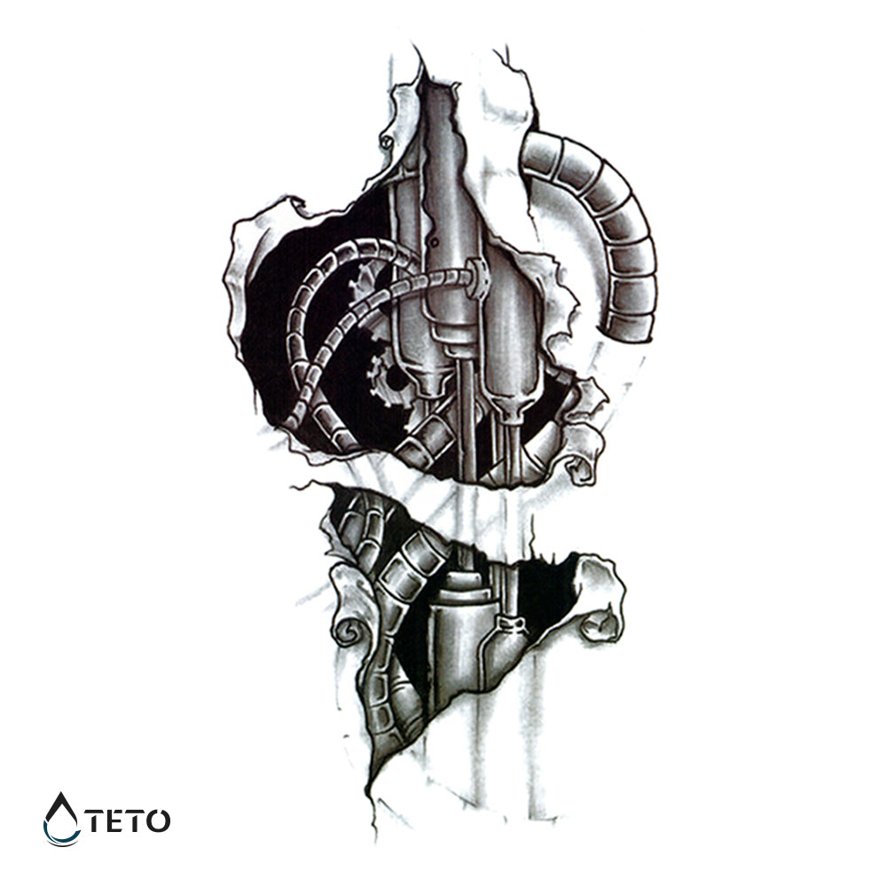 Brazo mecánico - TETO - Tatuajes Temporales