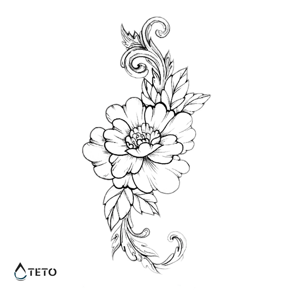 Flor - Tatuajes Temporales TETO
