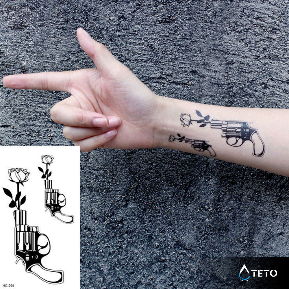 Dispara flores – set - TETO - Tatuajes Temporales