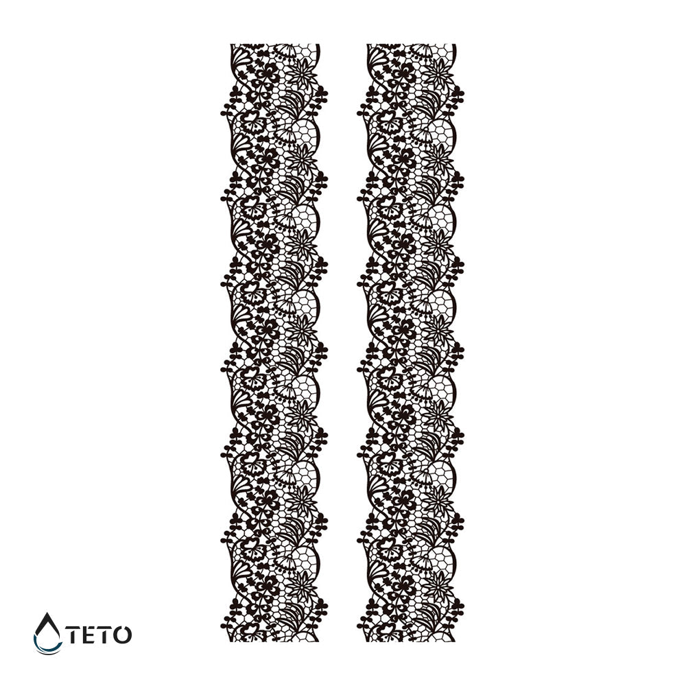 Liguero de encaje – set - Tipo A - TETO - Tatuajes Temporales