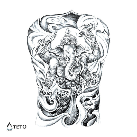 Ganesha - Tatuajes Temporales TETO