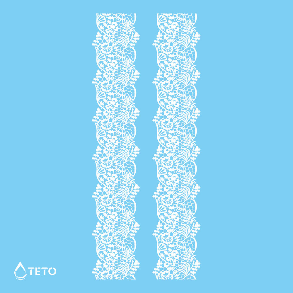 Pulseras, ligas - blanco - set - Tipo B - TETO - Tatuajes Temporales