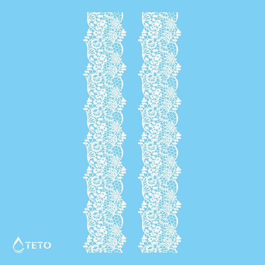 Pulseras, ligas - blanco - set - Tipo B - TETO - Tatuajes Temporales