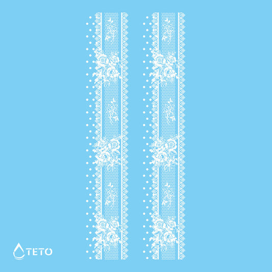 Pulseras, ligas - blanco - set - Tipo C - TETO - Tatuajes Temporales