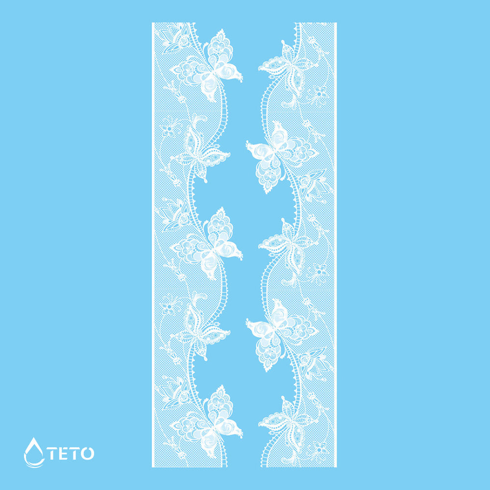 Pulseras, ligas - blanco - set - Tipo E - TETO - Tatuajes Temporales