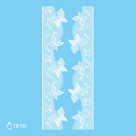 Pulseras, ligas - blanco - set - Tipo E - TETO - Tatuajes Temporales