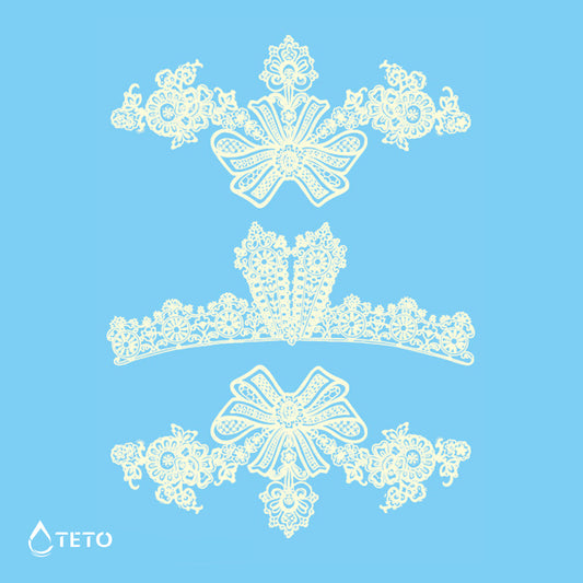 Liguero de encaje – set - Tipo I - TETO - Tatuajes Temporales