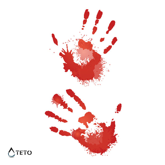 Rastro de sangre - set - Tatuajes Temporales TETO