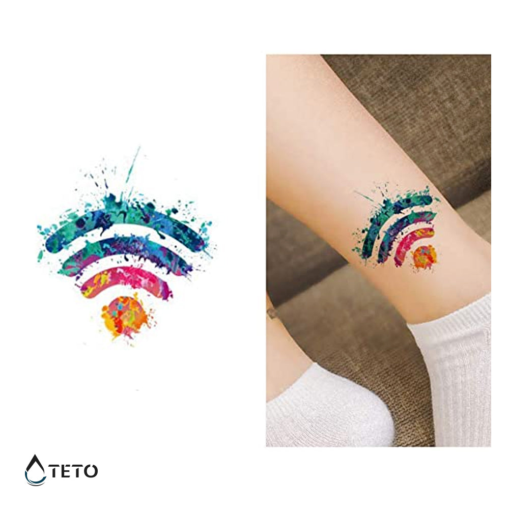 Señal de WiFi - TETO - Tatuajes Temporales