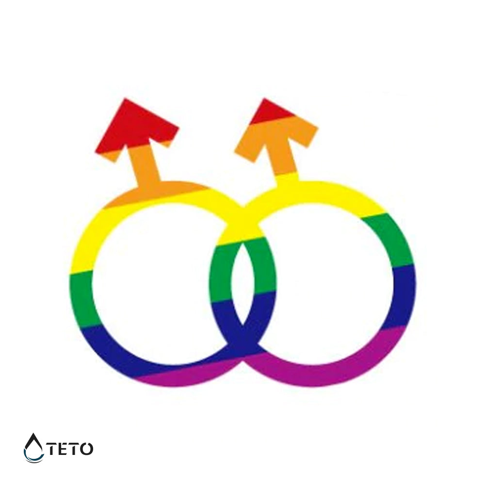 Símbolo de hombres - TETO - Tatuajes Temporales