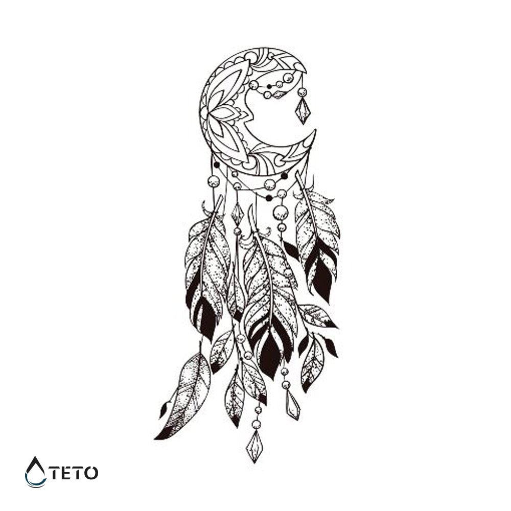 Atrapasueños minimalista - TETO - Tatuajes Temporales