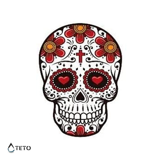 Calavera mexicana - TETO - Tatuajes Temporales