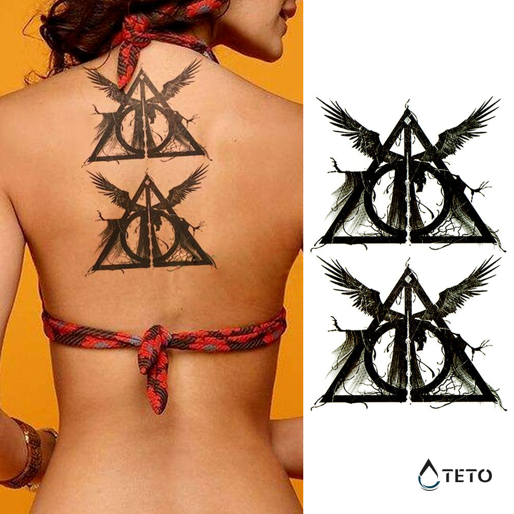 Reliquias de la muerte - Harry Potter - set - TETO - Tatuajes Temporales