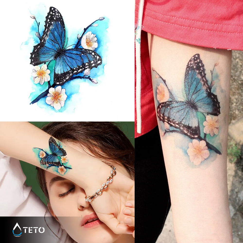 Mariposa – Escarchados - TETO - Tatuajes Temporales