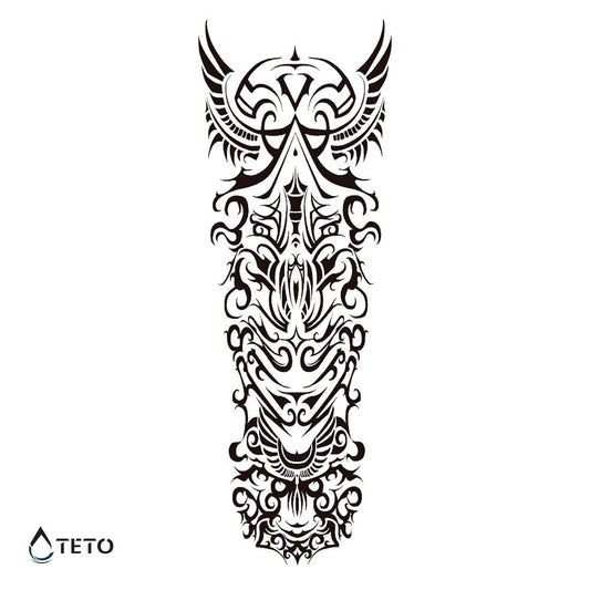 Tribal – Tipo H - TETO - Tatuajes Temporales