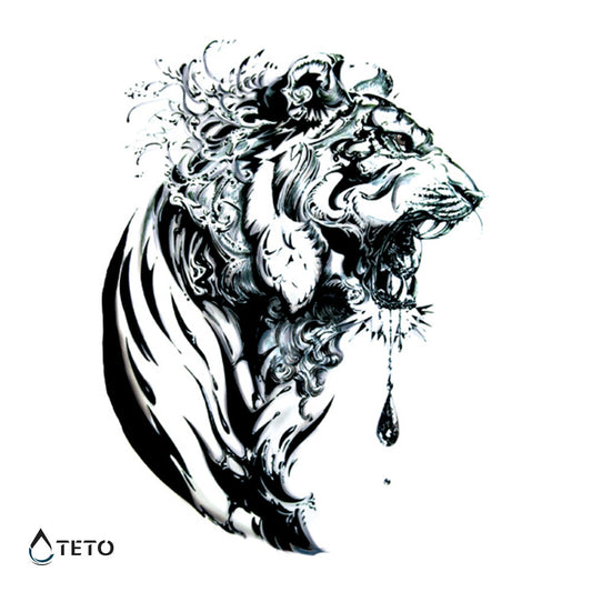 Tigre triste - TETO - Tatuajes Temporales
