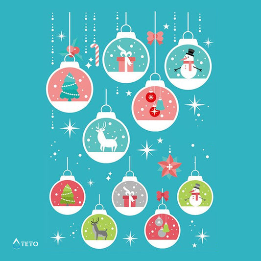 Adornos navideños - blanco - set - TETO - Tatuajes Temporales