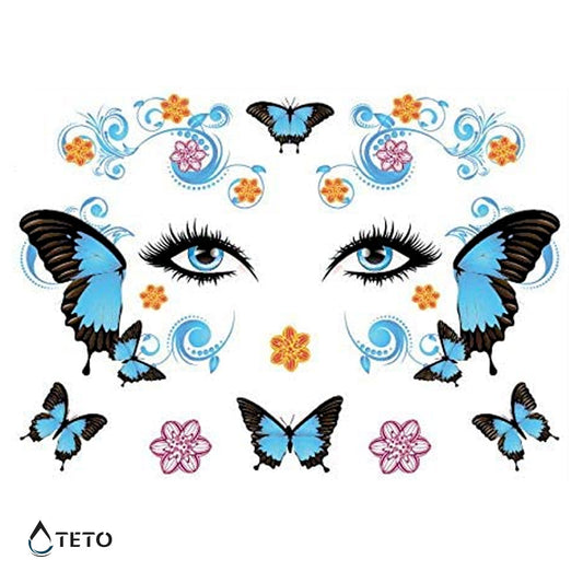 Mariposas faciales – Escarchados - set - TETO - Tatuajes Temporales