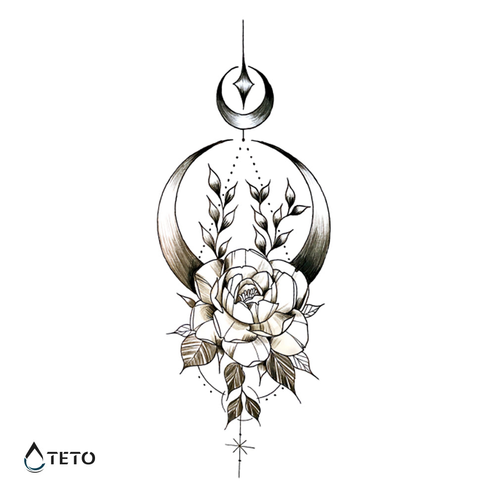 Atrapasueños - flor - Tatuajes Temporales TETO