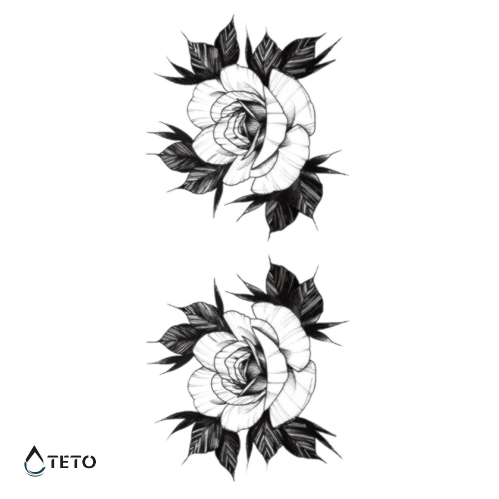 Flor - set - Tatuajes Temporales TETO
