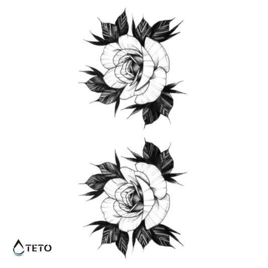 Flor - set - Tatuajes Temporales TETO
