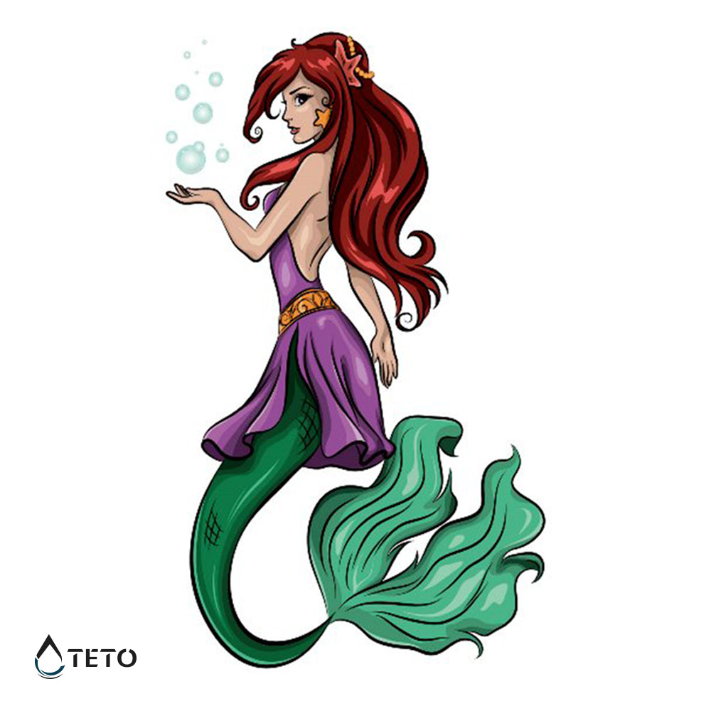 Sirena - Tatuajes Temporales TETO