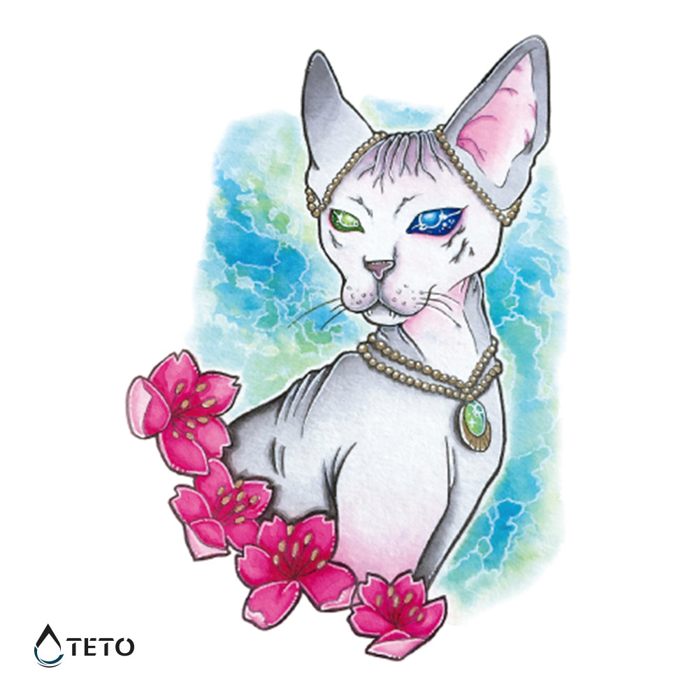 Gato - Tatuajes Temporales TETO