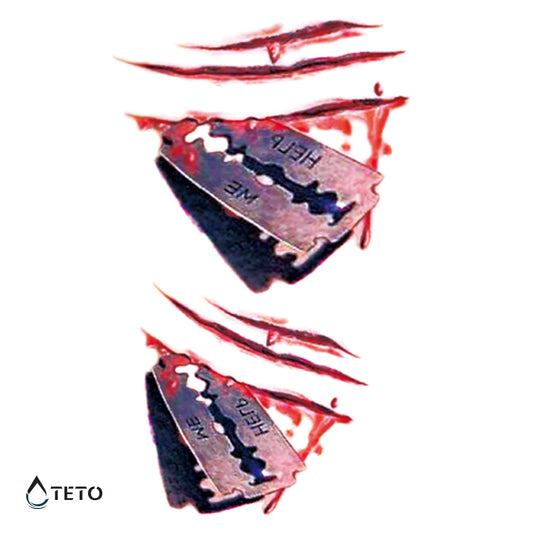 Navajas de afeitar - set - Tatuajes Temporales TETO