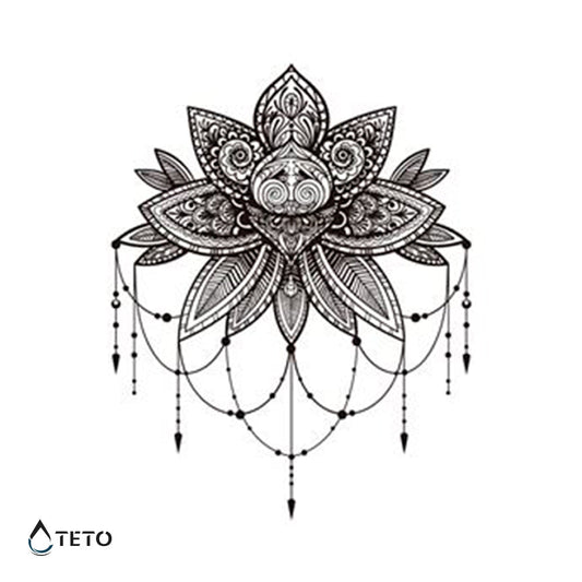 Mandala tipo B - TETO - Tatuajes Temporales