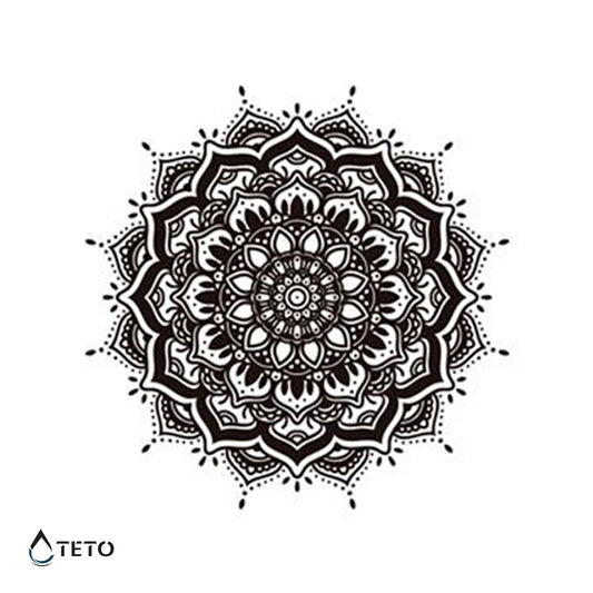 Mandala tipo C - TETO - Tatuajes Temporales
