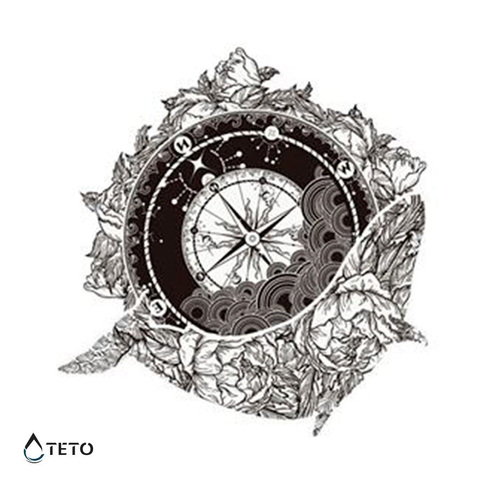 Brújula marina - TETO - Tatuajes Temporales