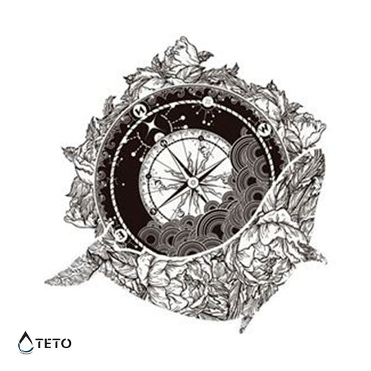 Brújula marina - TETO - Tatuajes Temporales