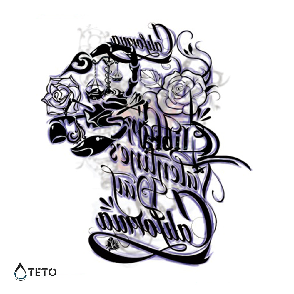 Escorpión tradicional - TETO - Tatuajes Temporales