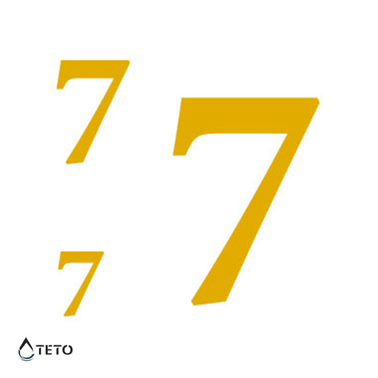 Número 7 - set - Tatuajes Temporales TETO